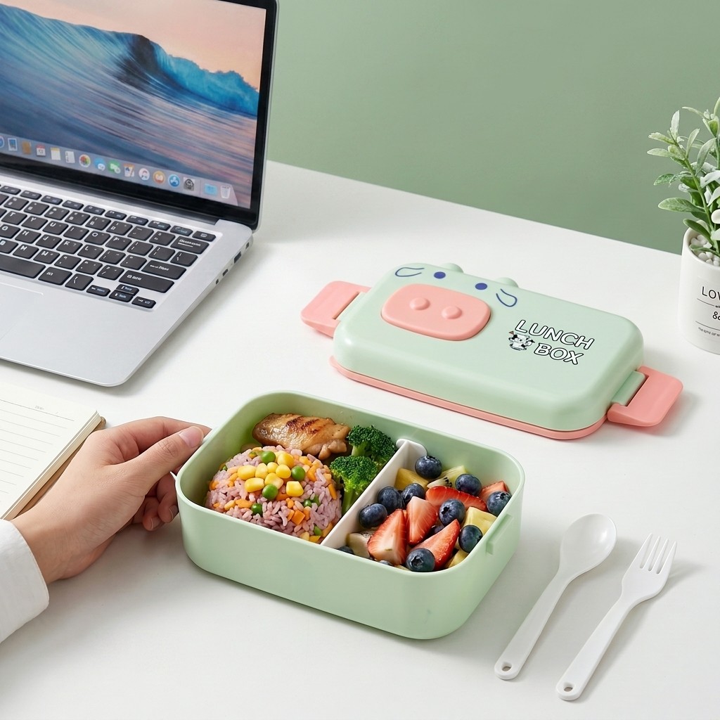 Meal Prep Kinder - Kawaii Plastic Bento Box for Kids