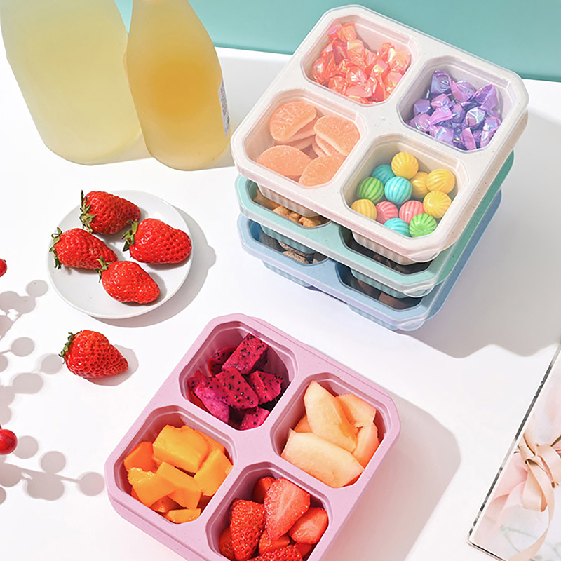 Meal Prep Kinder - @*Snack Containers 4 Compartments Snack Boxes