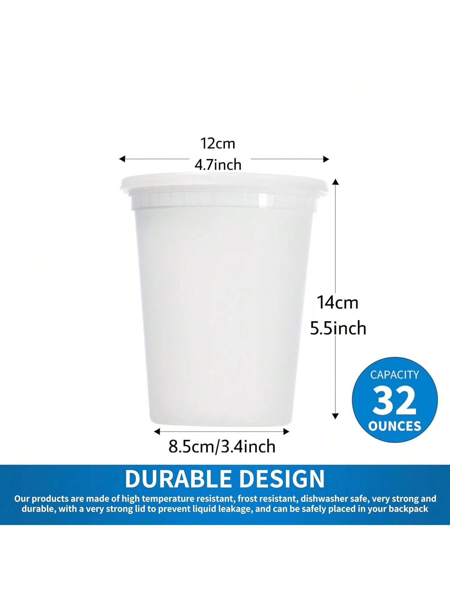 24Pack 32oz Deli Containers wi - огляд і ціна Meal Prep Dinners