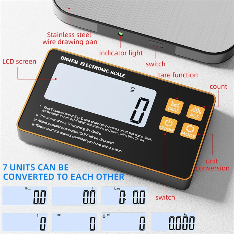 Wireless Kitchen Scale with Re - огляд і ціна Meal Prep Dinners