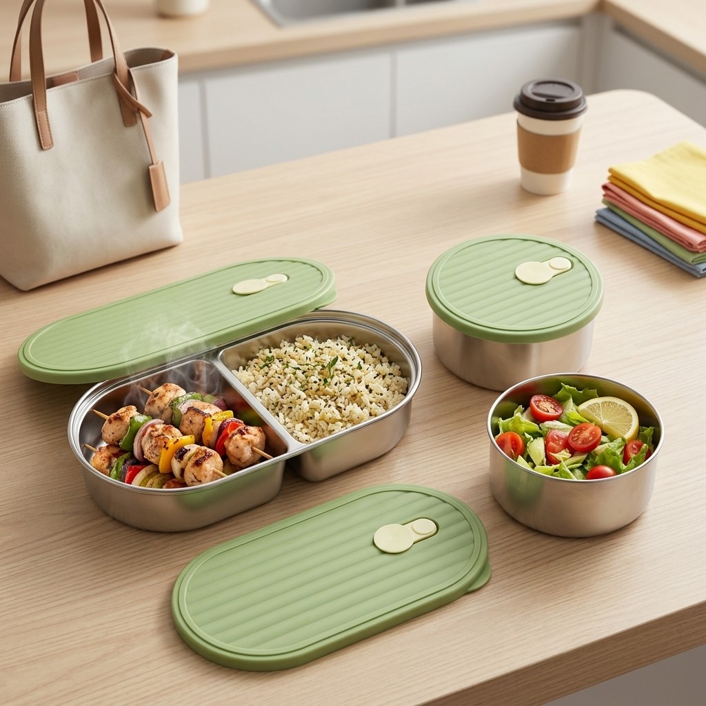 Microwavable 304 Stainless Ste - огляд і ціна Meal Prep Kinder