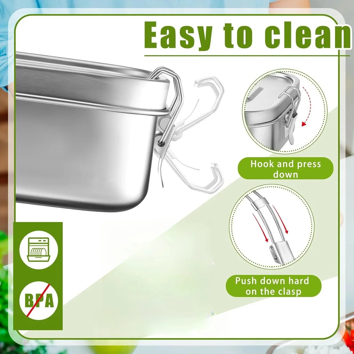Stainless Steel Lunch Box for  - огляд і ціна Meal Prep Kinder
