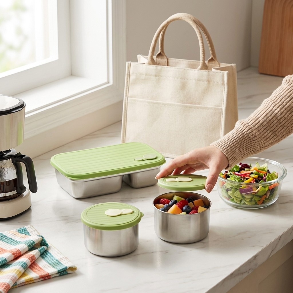 Microwave Safe 304 Stainless S - огляд і ціна Meal Prep Kinder