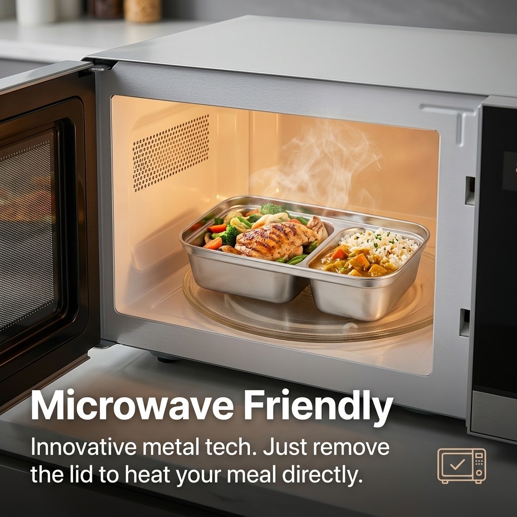 Microwave Safe 304 Stainless S - огляд і ціна Meal Prep Kinder