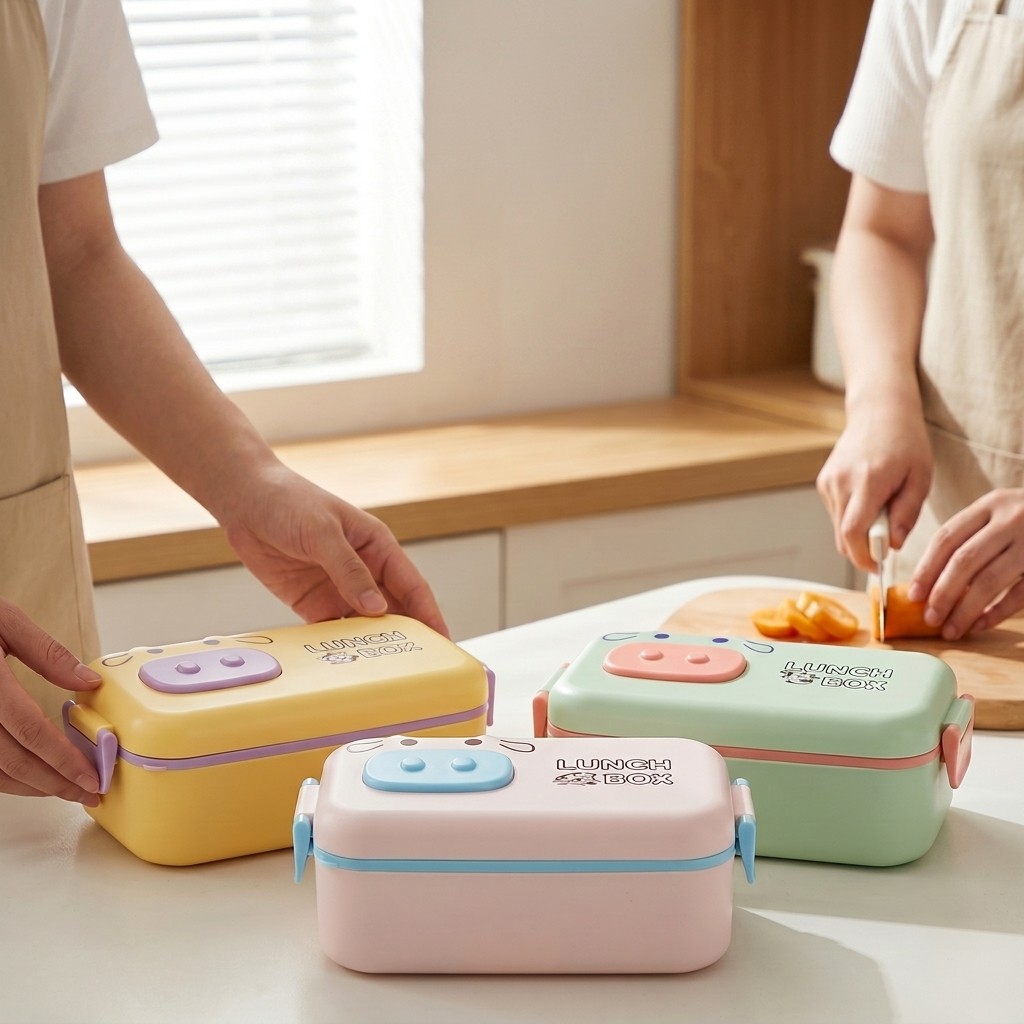 Kawaii Plastic Bento Box for K - огляд і ціна Meal Prep Kinder