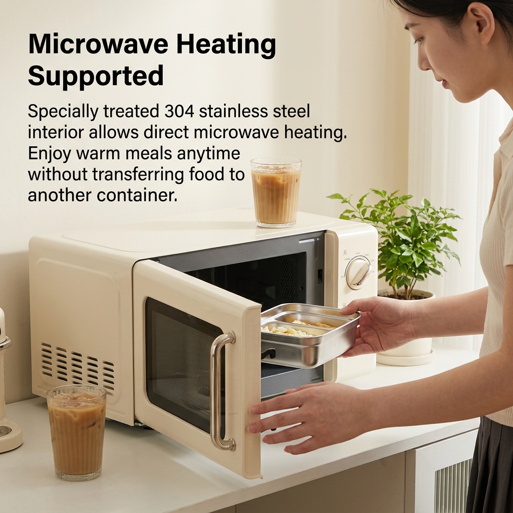 Microwave Safe 304 Stainless S - огляд і ціна Meal Prep Kinder