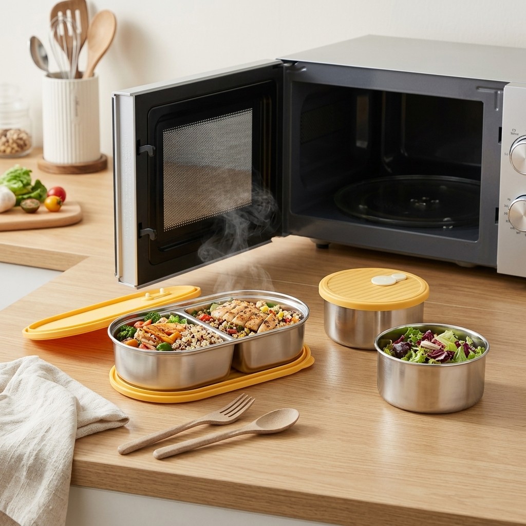 Microwavable 304 Stainless Ste - огляд і ціна Meal Prep Kinder