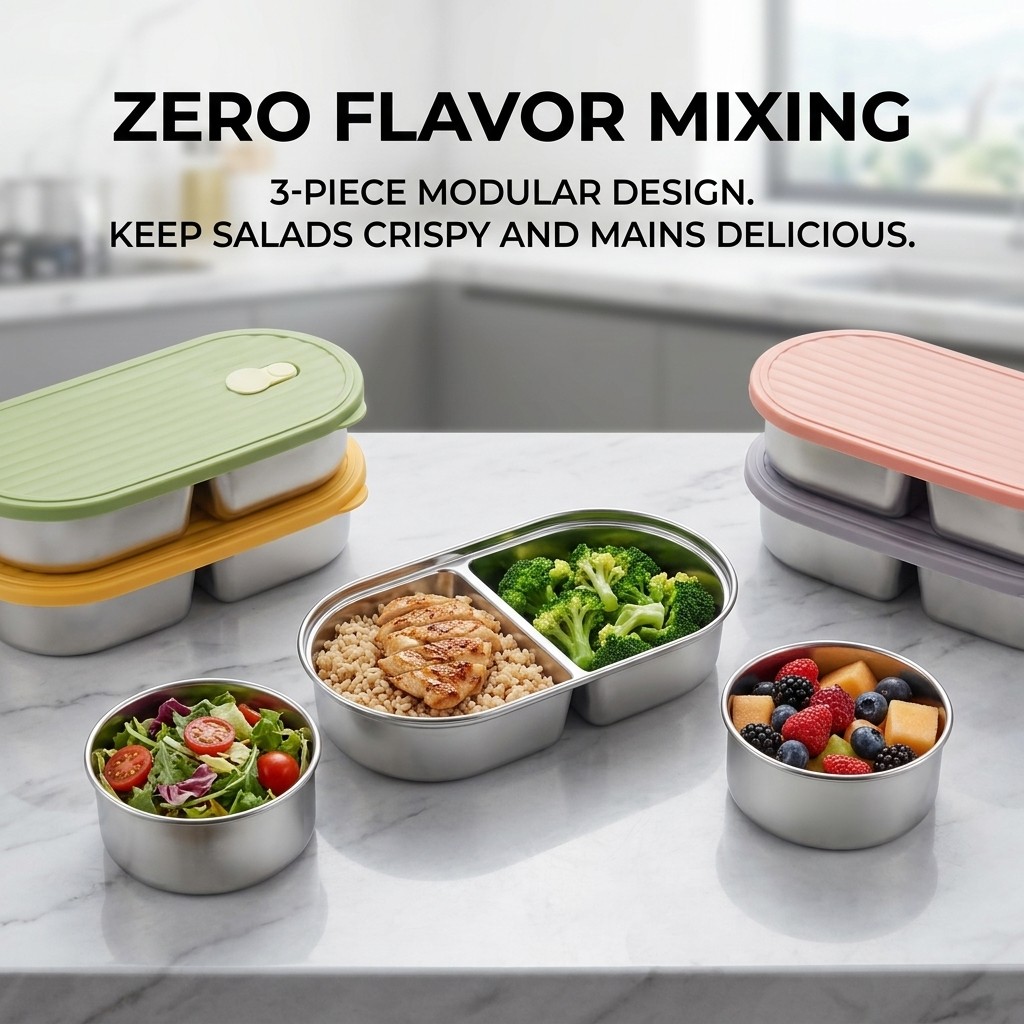 Microwavable 304 Stainless Ste - огляд і ціна Meal Prep Kinder