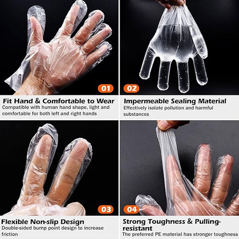 Clear Disposable Gloves Transp - огляд і ціна Meal Prep Dinners