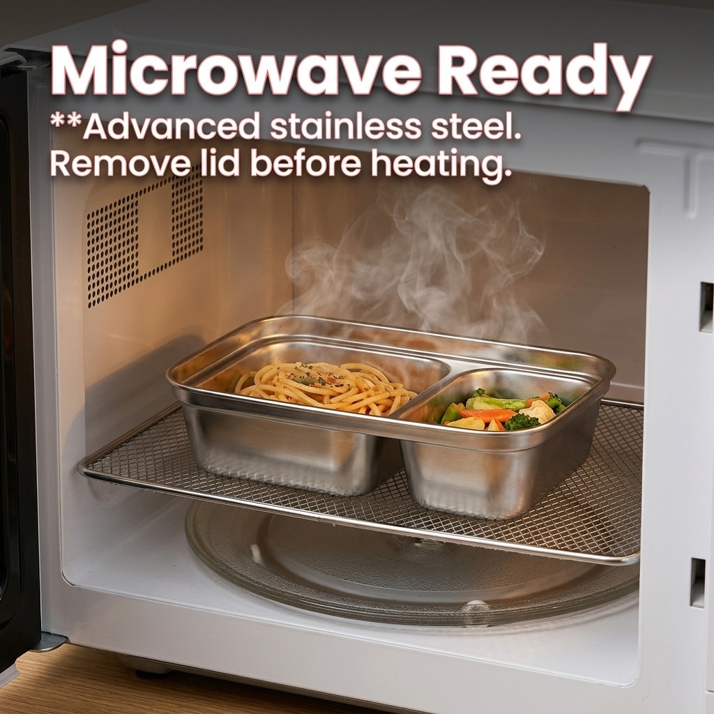 Microwave Safe 304 Stainless S - огляд і ціна Meal Prep Kinder