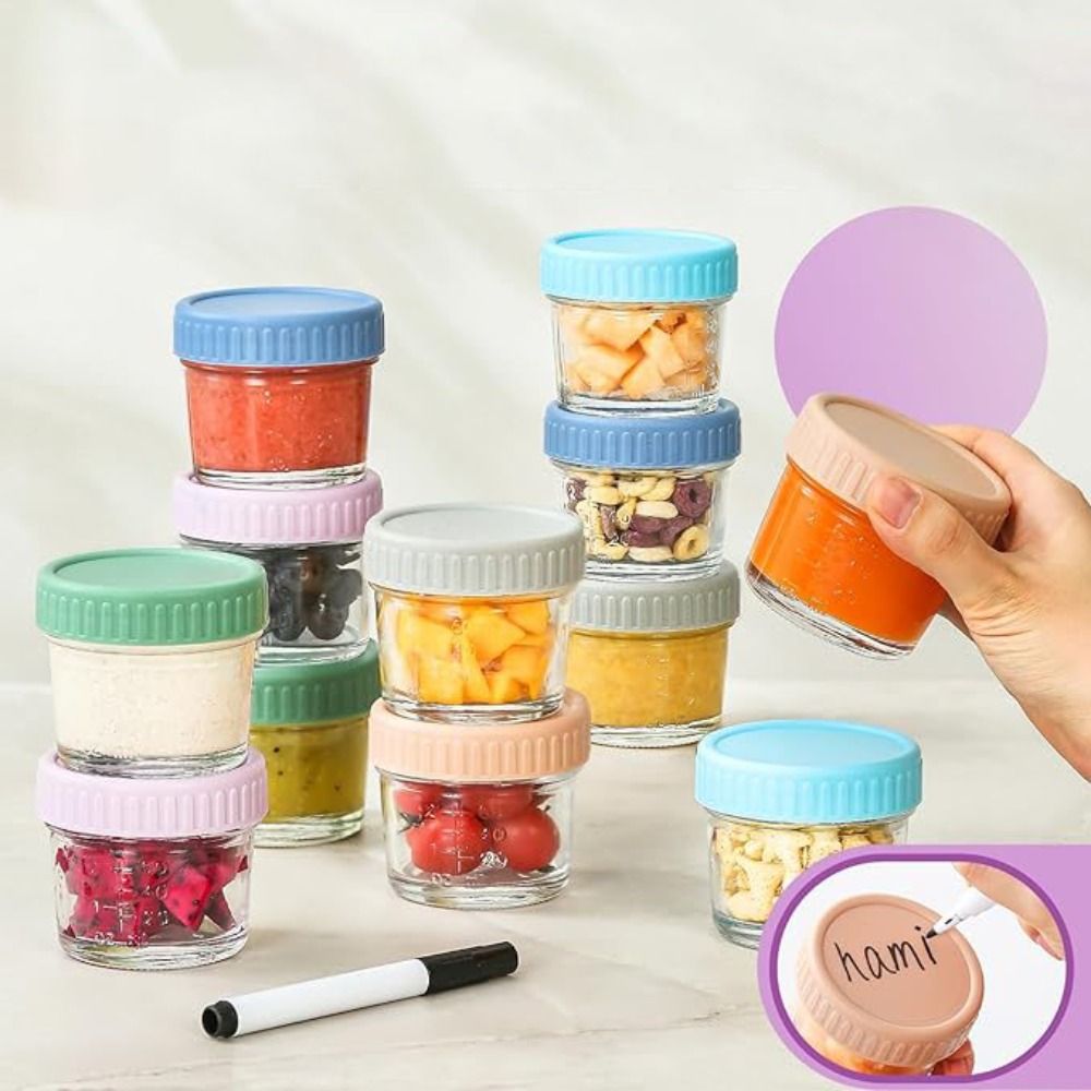 6pcs Mason Jar Glass Baby Food - огляд і ціна Sauce Dipping Cup