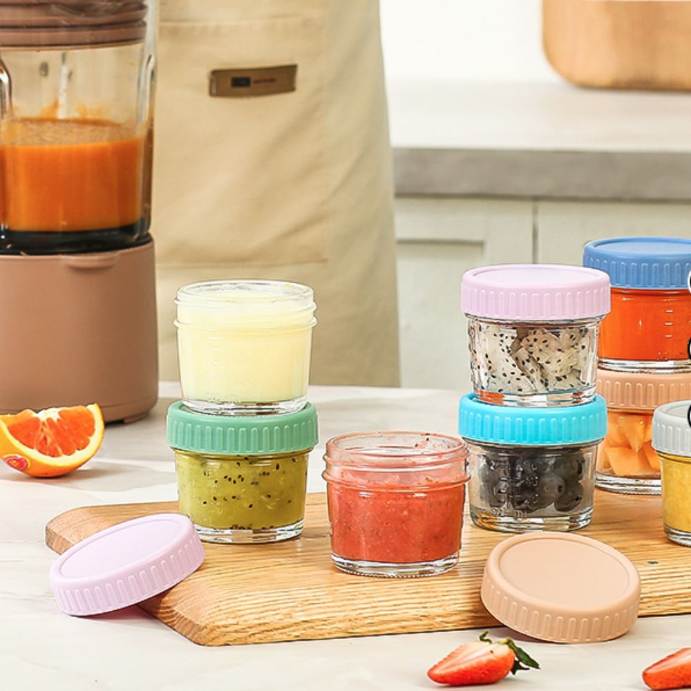 6pcs Mason Jar Glass Baby Food - огляд і ціна Sauce Dipping Cup