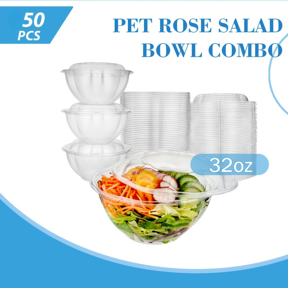 50‑pack 32‑ounce clear plastic - огляд і ціна Meal Prep Quinoa Bowls