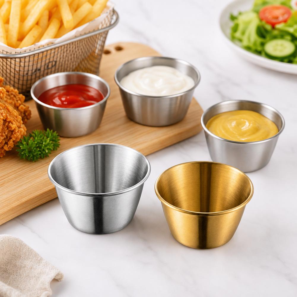 Stainless Steel Sauce Cups Min - огляд і ціна Sauce Dipping Cup