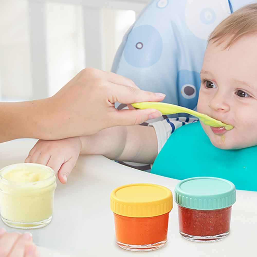 6pcs Glass Baby Food Jar Reusa - огляд і ціна Sauce Dipping Cup