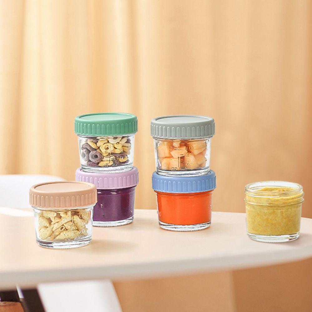 6pcs Glass Baby Food Jar Reusa - огляд і ціна Sauce Dipping Cup