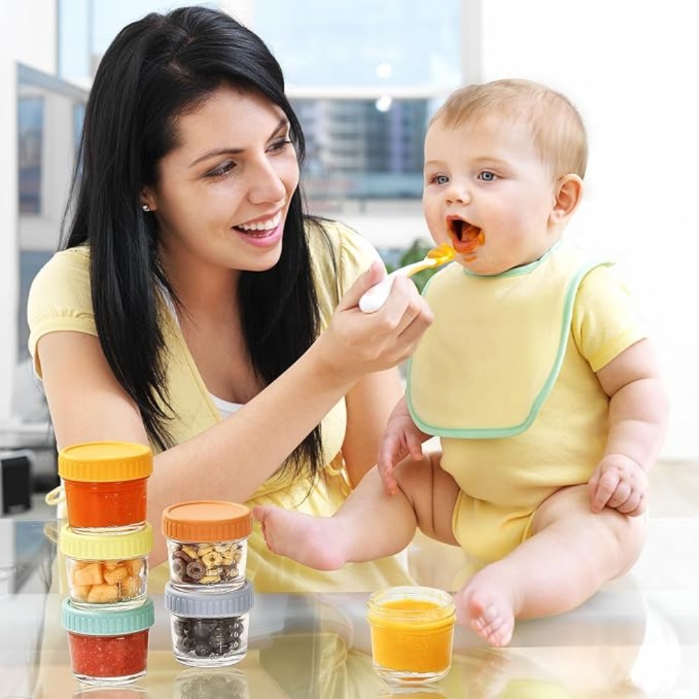 6pcs Glass Baby Food Jar Reusa - огляд і ціна Sauce Dipping Cup