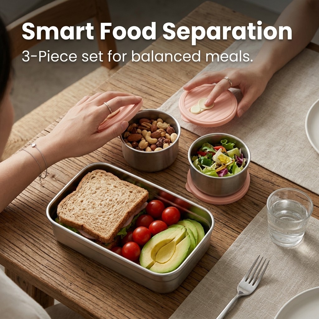 Bento Lunch Box Set Microwave  - огляд і ціна Meal Prep Kinder