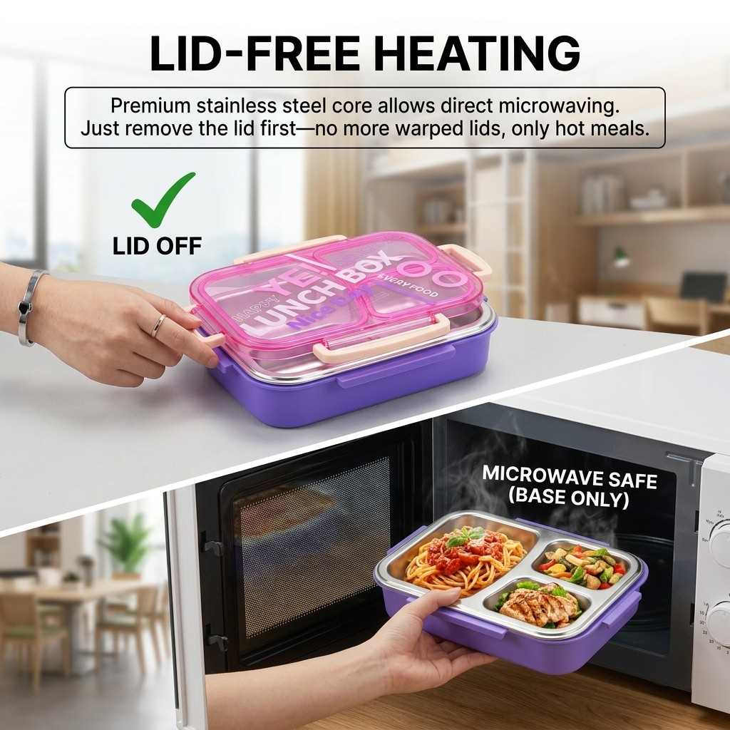 Microwavable 304 Stainless Ste - огляд і ціна Meal Prep Kinder