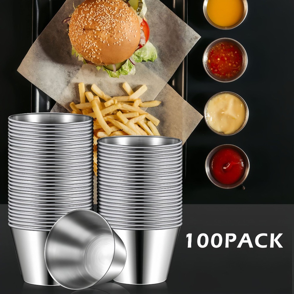 Mini Stainless Steel Sauce Cup - огляд і ціна Sauce Dipping Cup