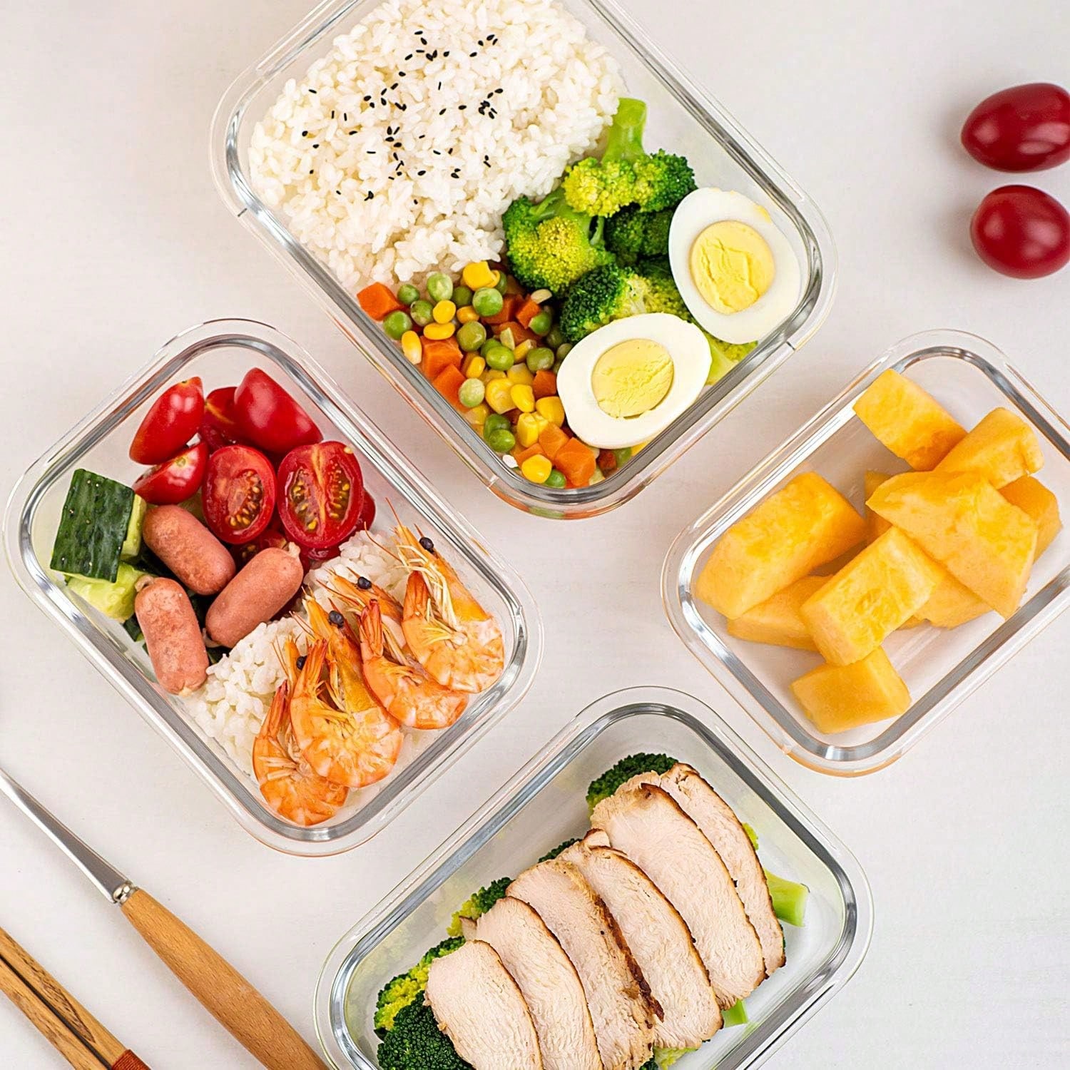 10 Pack Glass Meal Prep Contai - огляд і ціна Meal Prep Dinners