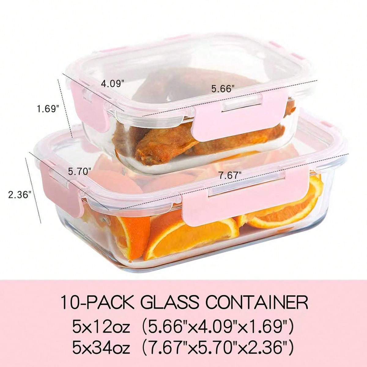 10 Pack Glass Meal Prep Contai - огляд і ціна Meal Prep Dinners