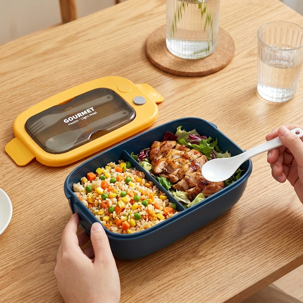 Microwavable Plastic Bento Box - огляд і ціна Meal Prep Kinder