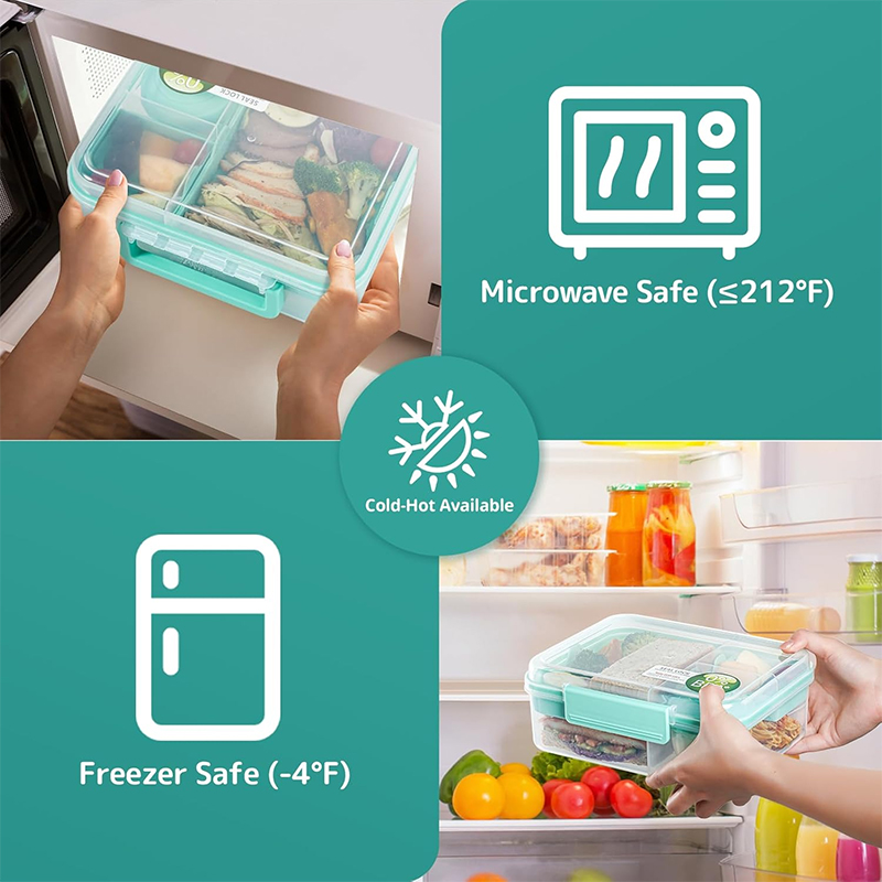 4 Compartment Leakproof Bento  - огляд і ціна Meal Prep Kinder