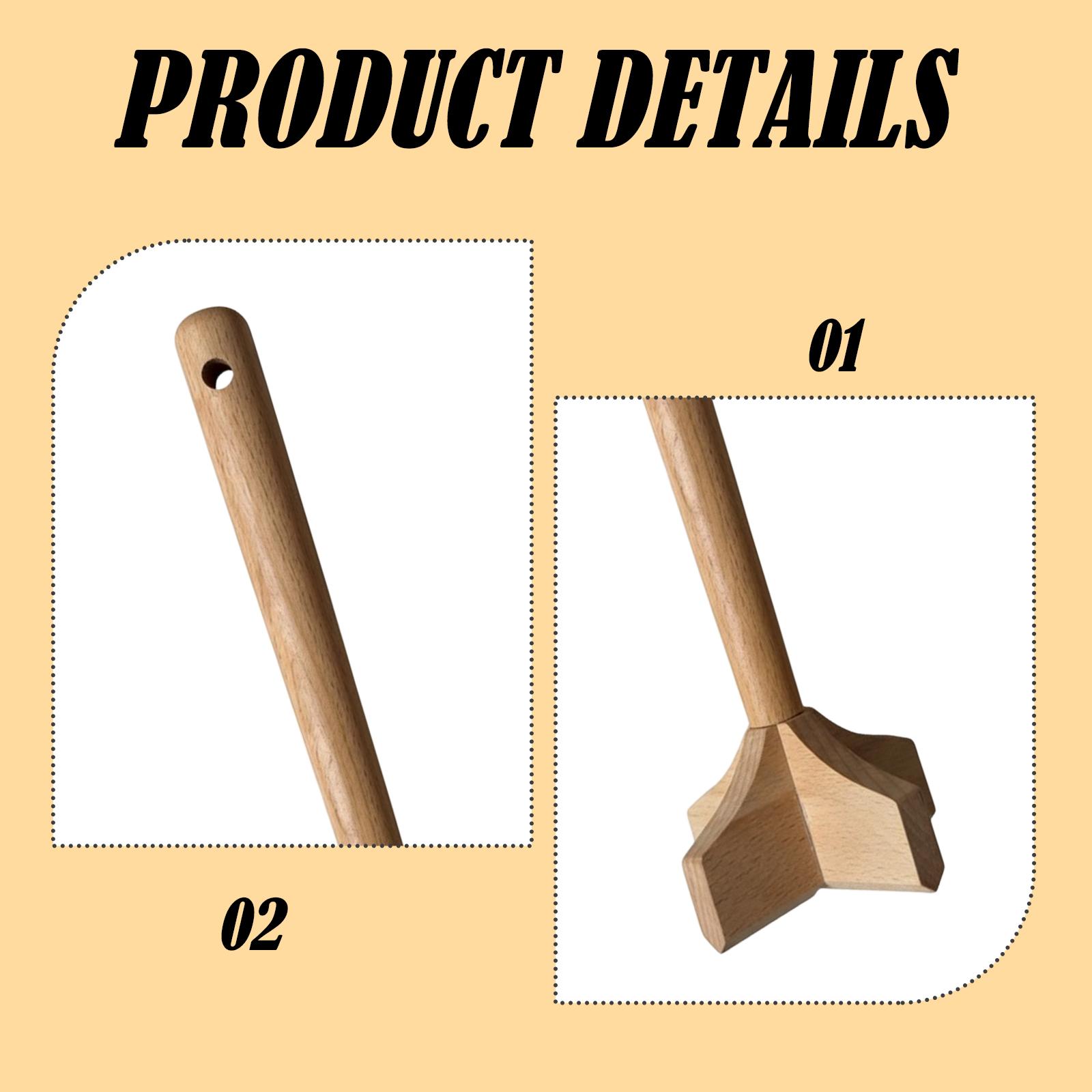 Premium Wood Potato Masher Eas - огляд і ціна Meal Prep Potatoes