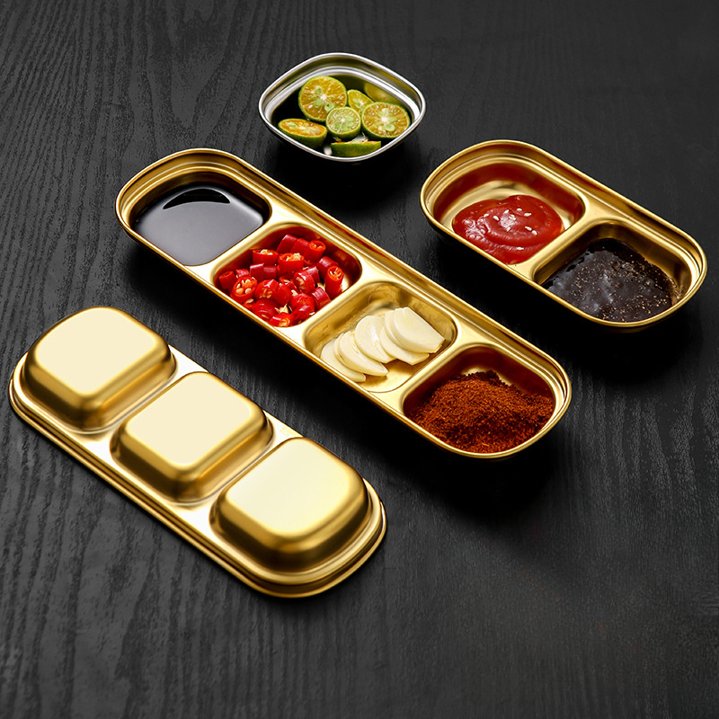 Stainless Steel Divided Dip Bo - огляд і ціна Sauce Dipping Cup
