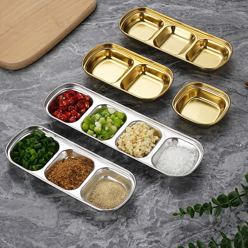 Stainless Steel Divided Dip Bo - огляд і ціна Sauce Dipping Cup