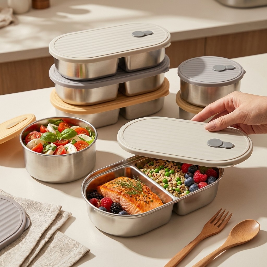 Microwave Safe 304 Stainless S - огляд і ціна Meal Prep Kinder