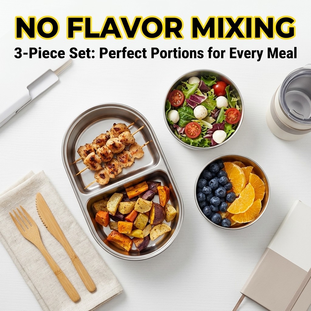 Microwave Safe 304 Stainless S - огляд і ціна Meal Prep Kinder