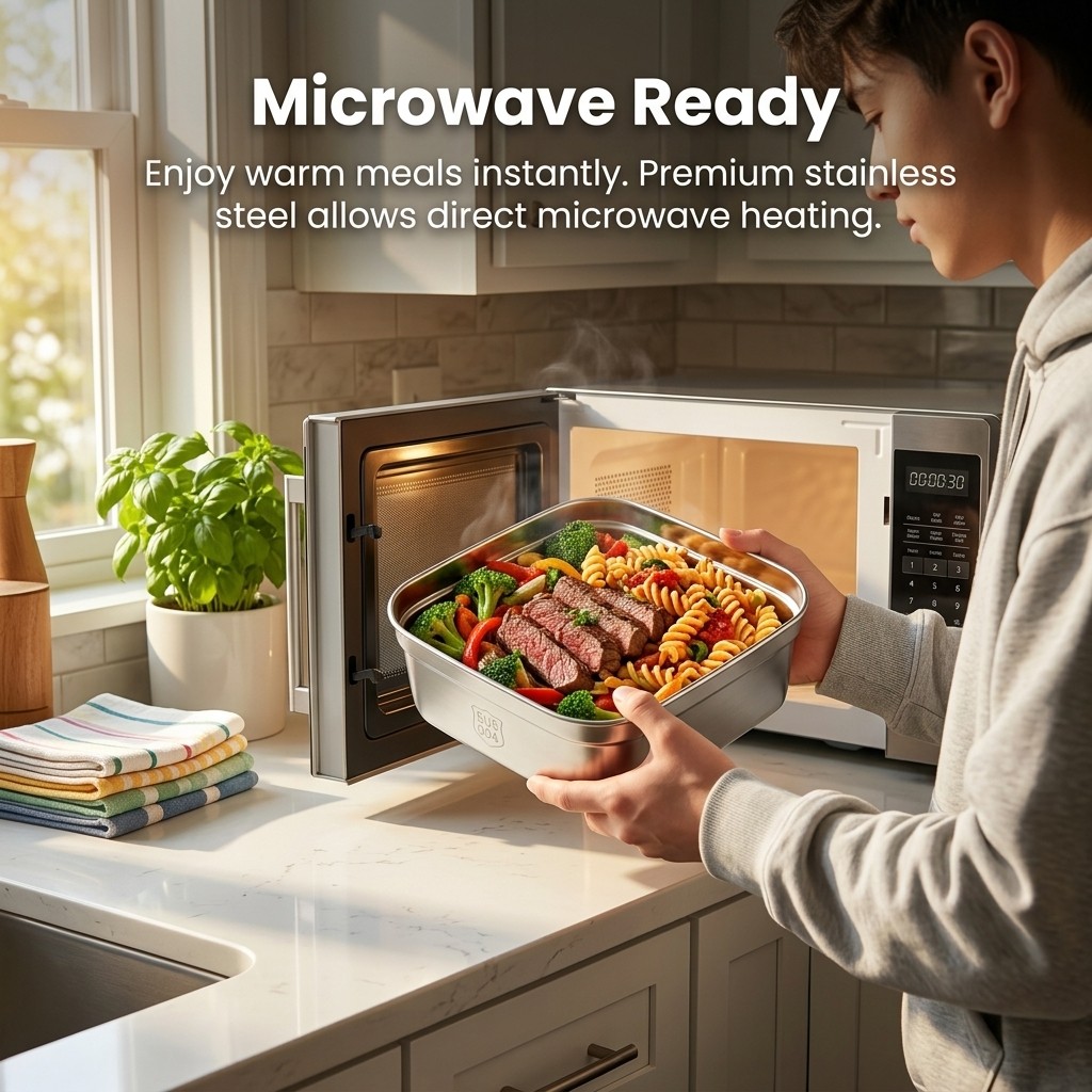 Microwavable 304 Stainless Ste - огляд і ціна Meal Prep Kinder
