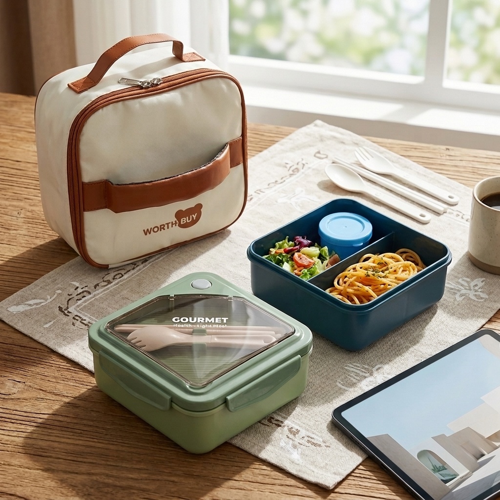 Microwavable Plastic Bento Lun - огляд і ціна Meal Prep Kinder