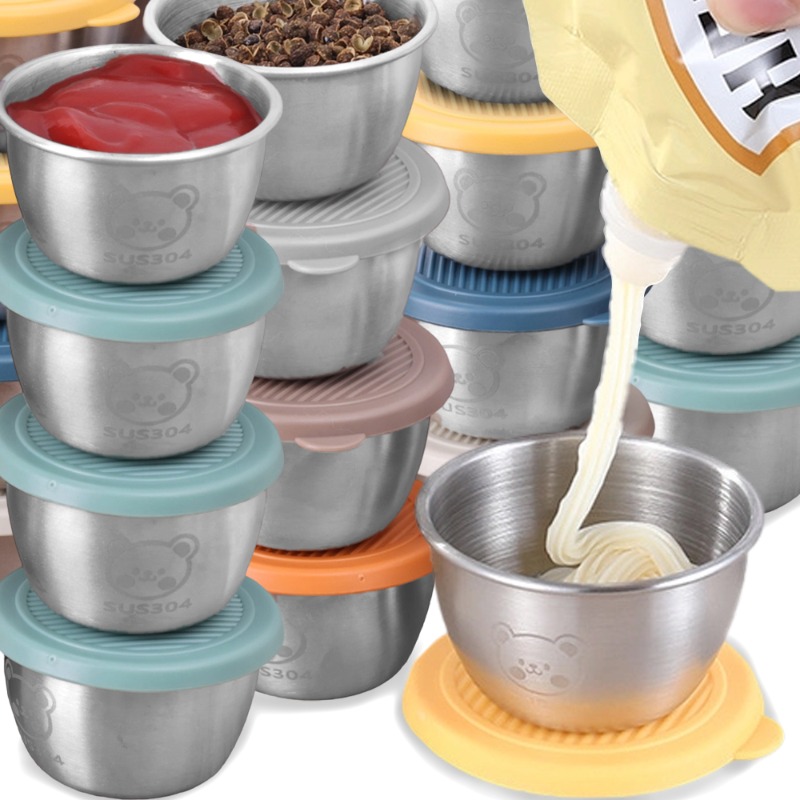 10/1pc 50ml Leakproof Stainles - огляд і ціна Sauce Dipping Cup