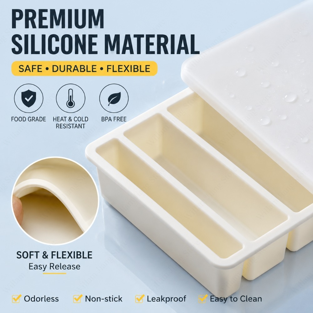 Durable Silicone Freezing Tray - огляд і ціна Meal Prep Dinners