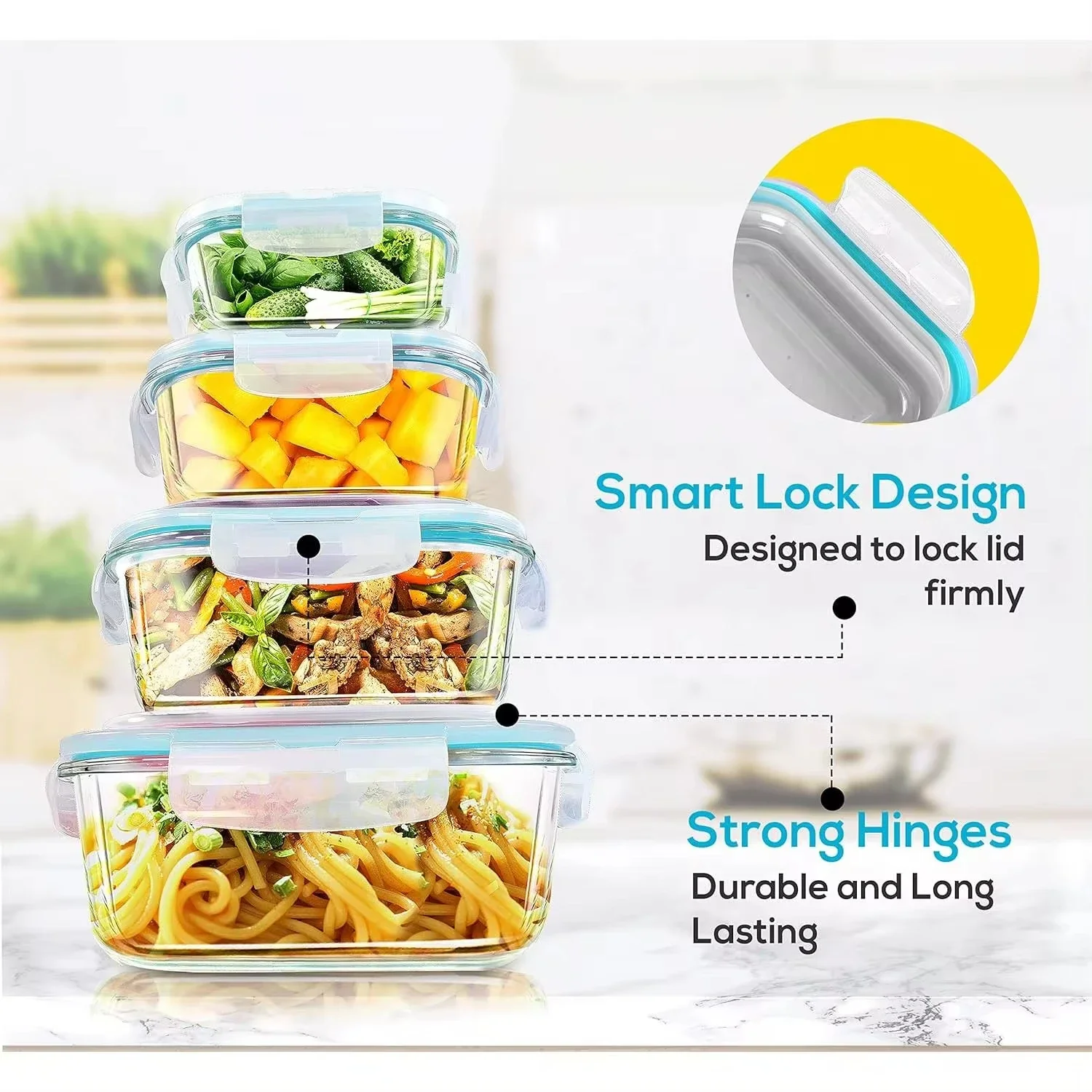 Glass Lunch Box Food Storage C - огляд і ціна Meal Prep Dinners