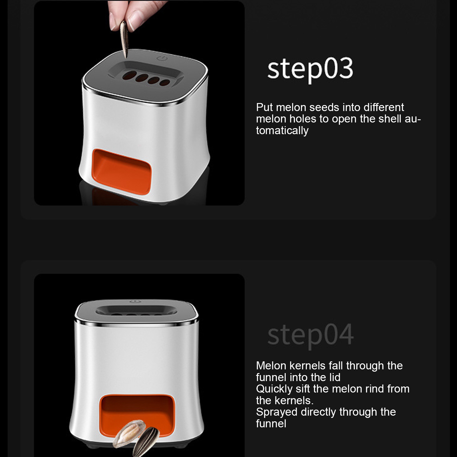 F5 White Automatic Melon Seed  - огляд і ціна Mango Splitter Tool